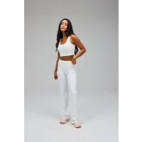 Flare Yoga Pants - White