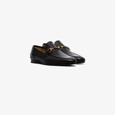 Gucci black Jordaan leather loafers