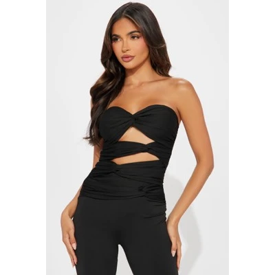 Knot Again Jumpsuit - Black