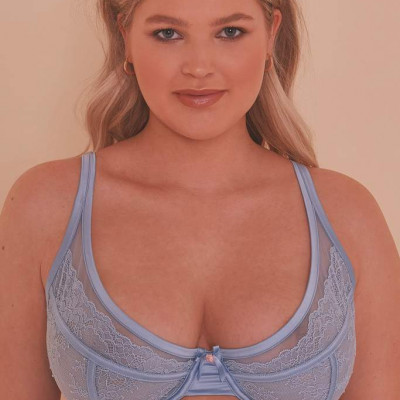 Felicity Hayward Sybil Baby Blue High Apex Bra Curve