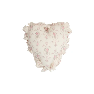 Heart Shape Ruffle Pillow