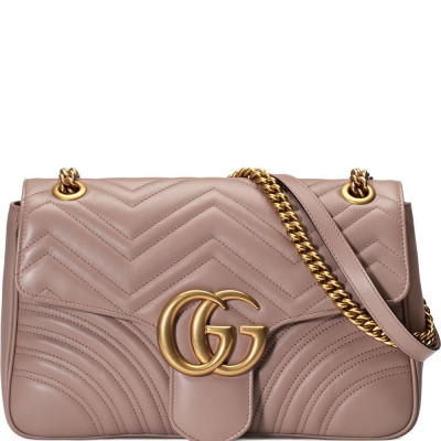 Gucci GG Marmont medium matelass shoulder bag - PINK