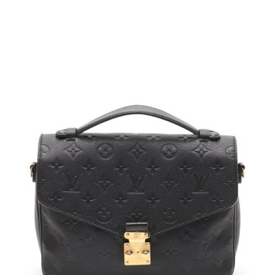 Louis Vuitton Pochette Metis Mm Monogram Anne Plant Handbag Leather Noir