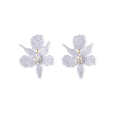 Lily Stud Earrings w/ Crystals