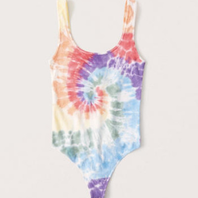 Women's Pride Tie-Dye Tank Bodysuit | Women's Tops | Abercrombie.com