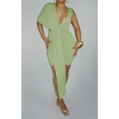 RIA Dress - Pistachio