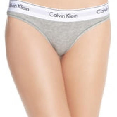 Womens Calvin Klein Logo Thong