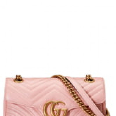 Gucci Small Gg Marmont 2.0 Matelasse Leather Shoulder Bag - Pink