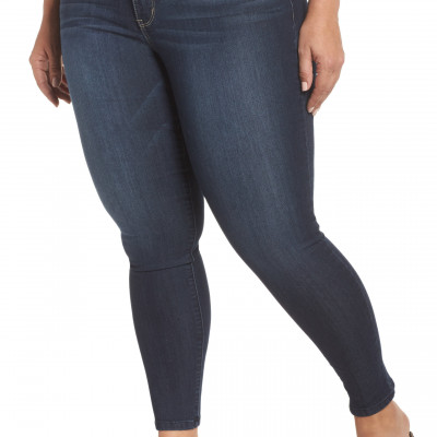 Plus Size Womens Wit & Wisdom Ab-Solution Stretch Skinny Jeans