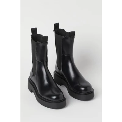 Platform Chelsea-Style Boots