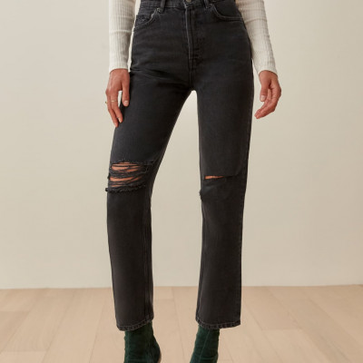 Cynthia High Rise Straight Jeans