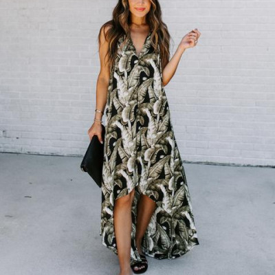 Palms In La High Low Maxi Dress