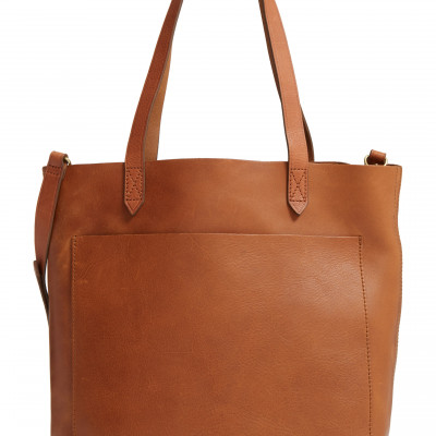 Madewell Medium Leather Transport Tote - Brown