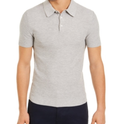 Paisley & Gray Mens Slim-Fit Mesh Polo Shirt