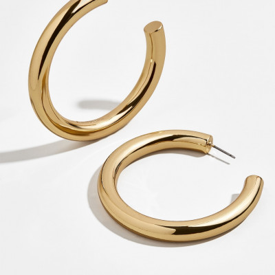 Dalilah Large Tube Hoop Earrings