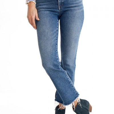 Womens Madewell Cali High Waist Demi Boot Jeans