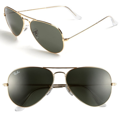 Ray-Ban Standard Original 58mm Aviator Sunglasses - Gold/ Mirror