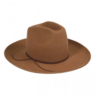 Womens Lack Of Color The Goldfinger Wool Western Hat - Brown