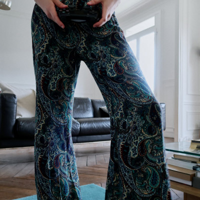 Printed Flared Pants