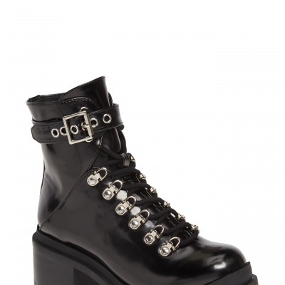 Womens Jeffrey Campbell Czech Platform Combat Boot