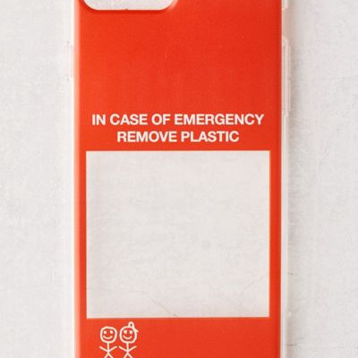 Urban Sophistication In Case Of Emergency iPhone Case - Orange S at Urban Outfitters