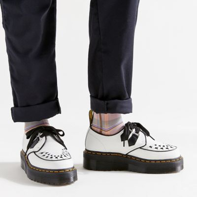 Dr. Martens Sidney Platform Creeper - White 8 at Urban Outfitters