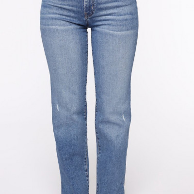 Killing 'Em Softly Side Split Jean - Medium Blue Wash