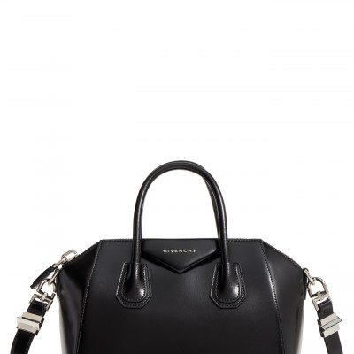 Givenchy Small Antigona Box Leather Satchel - Black