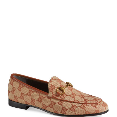 GG Canvas Flat Loafers
