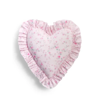 Heart Shape Ruffle Pillow