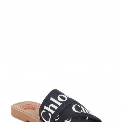 Womens Chloe Logo Slide Sandal