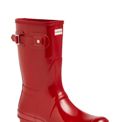 Womens Hunter Original Short Gloss Waterproof Rain Boot