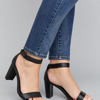 Tall Ankle-Strap High Heel