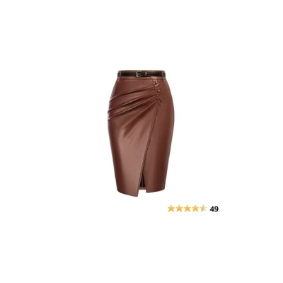 Leather Pencil Skirt