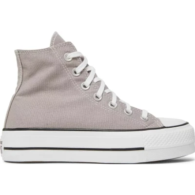 Converse Chuck Taylor hi platform sneakers in grey