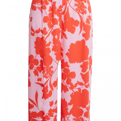 Womens Halogen X Atlantic-Pacific Pleat Detail Print Pants